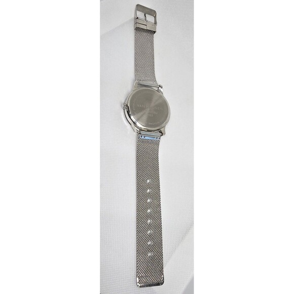 Men's Van Heusen Classic Round Blue Dial Silver Mesh Band Quartz Watch 14 - Picture 8 of 9